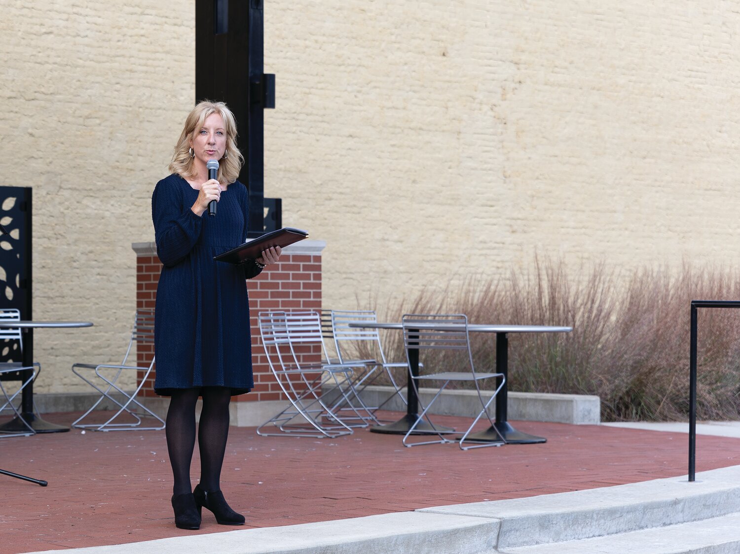 Judge Heather Barajas speaks at the Rock Out Recovery event on Thursday.