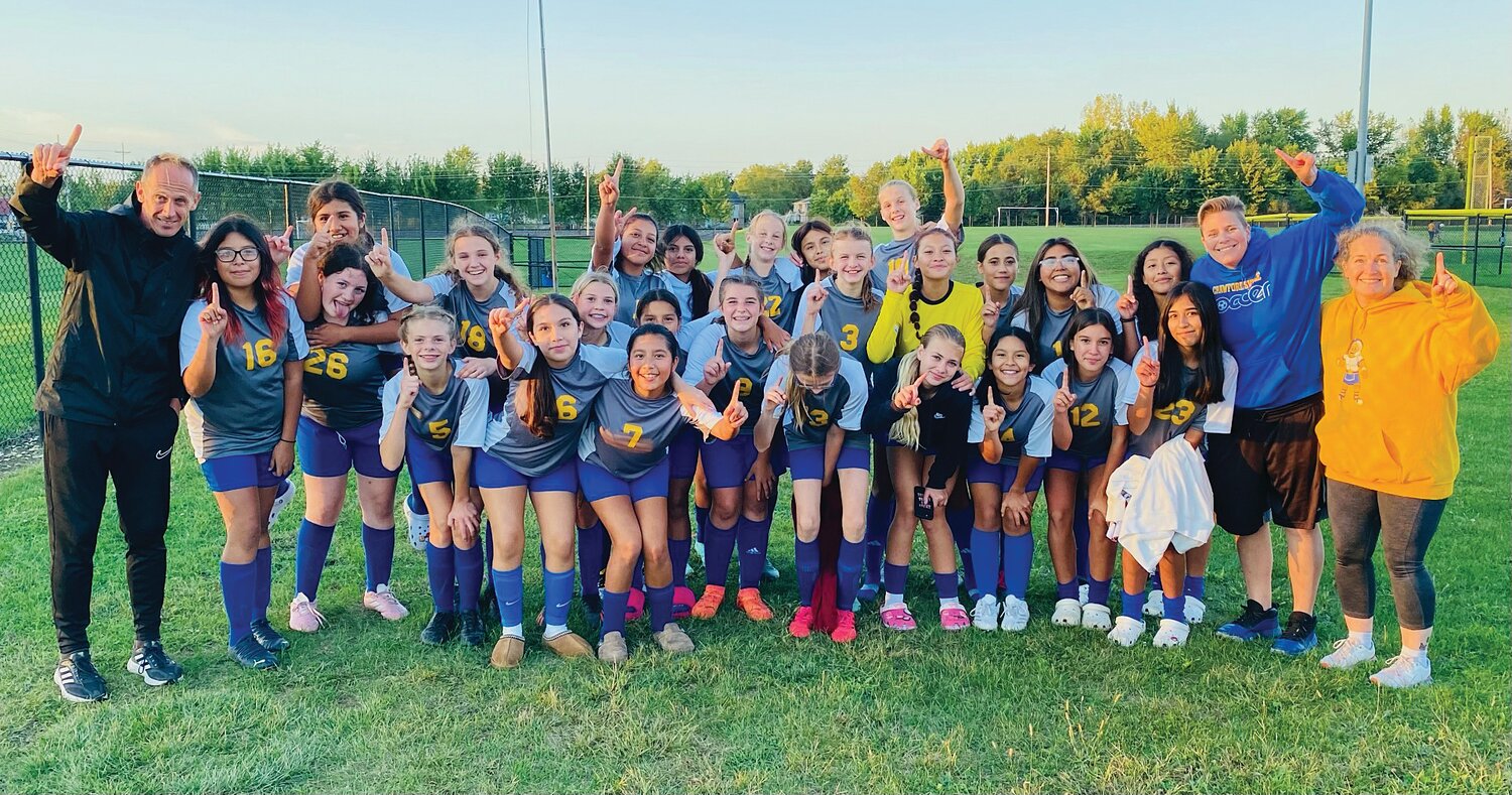 The Crawfordsville Middle School girls’ soccer team has capped off a phenomenal season with a 7-0-1 record, celebrating both an undefeated regular season and their second consecutive county championship.