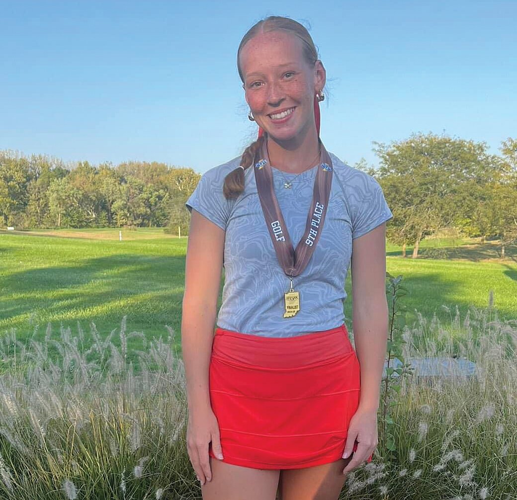 Southmont senior Addison Meadows finishes in the top 10 at the IHSAA Girls Golf State Finals, achieving a goal she set for herself as a freshman.