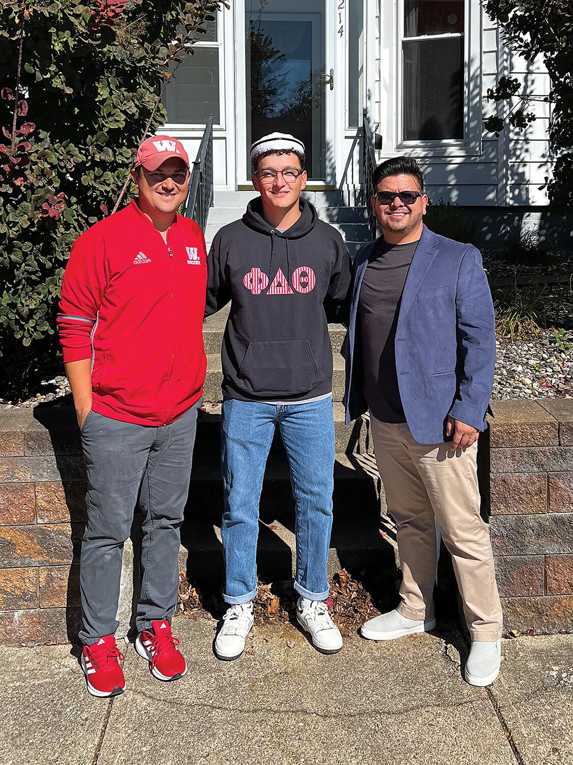 Photo Provided
Pictured, from left, are Latino Community Center Assistant Director Chris Keller, student president of La Alianza Cristian Cantú and LCC Director Dr. Julío Enriquez-Ornelas.