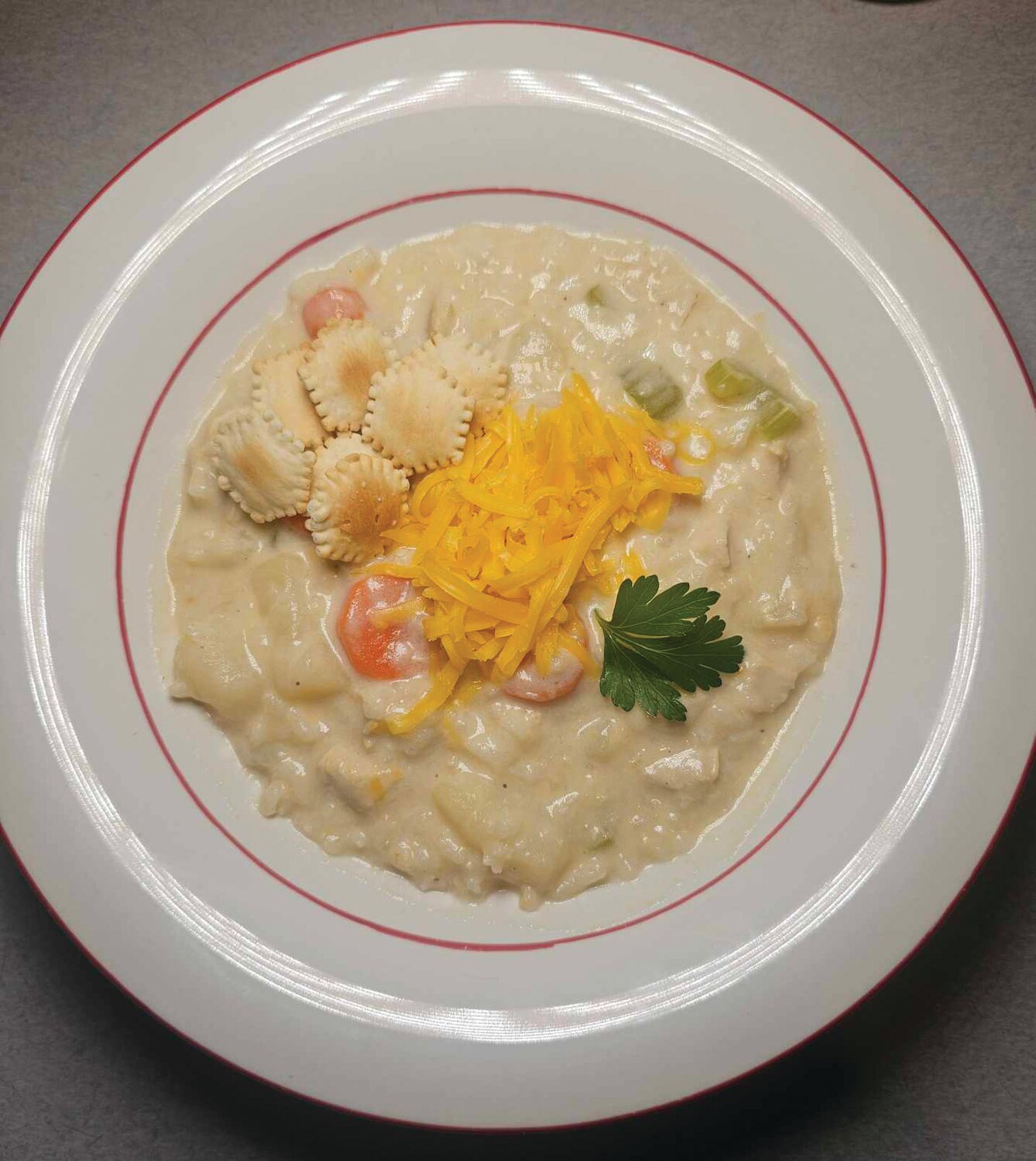 Creamy Vegetable Rice Soup