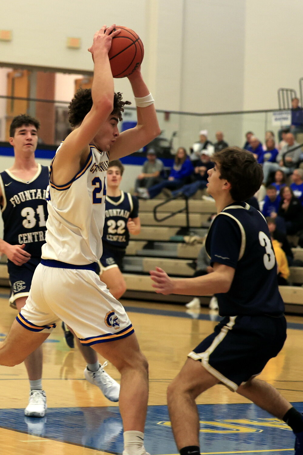 Senior Alec Saidian led the Athenians with 16, including 11 in the second period, against Fountain Central on Friday.