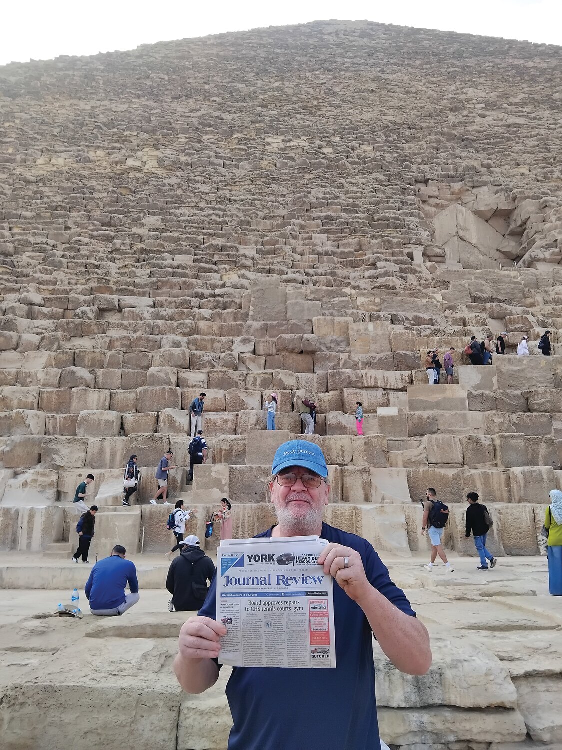 Photos Provided
John Bronson recently completed a tour of the pyramids and Sphinx. He had a wonderful time and an excellent tour guide. He also toured the new Grand Egyptian Museum. Bronson took the Journal Review on his grand adventures.