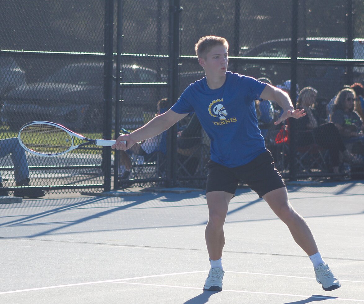 Crawfordsville’s No. 1 singles player Rowan Grambrel was named the 2024 Journal Review Boys Tennis Player of the Year.