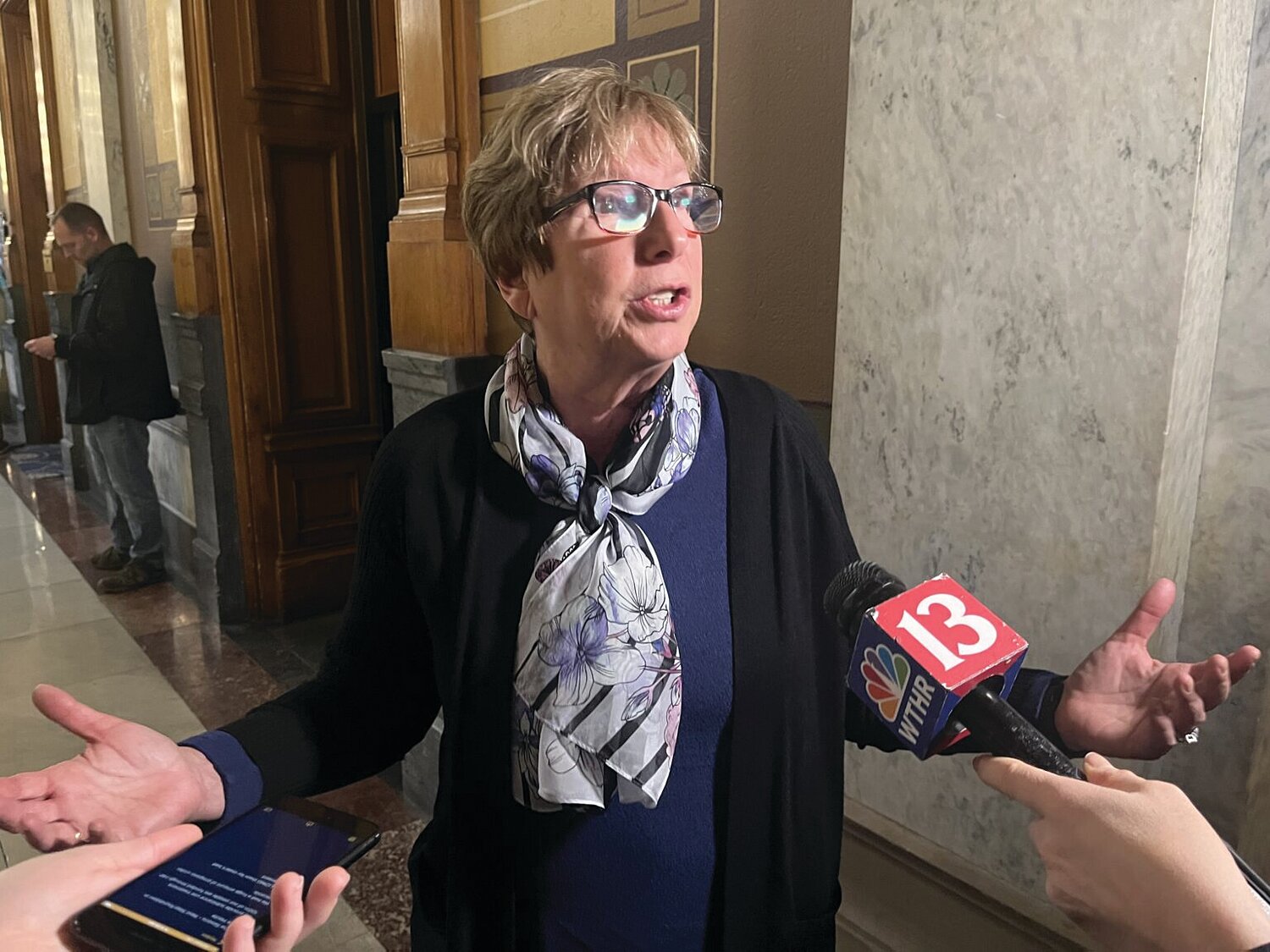 Dana Simons, the executive director of Terre Haute’s Next Step Foundation, warns that changes to HIP could negatively impact her program’s effort to combat substance abuse on Thursday.
