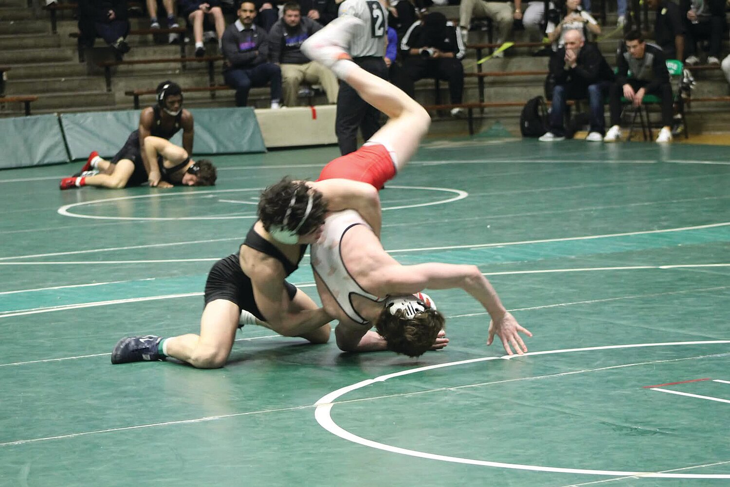 Crawfordsville wrestler Landon Vaught went 1-1 at Saturday