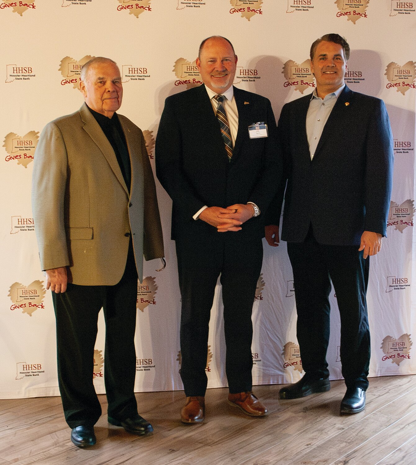 U.S. Rep. Jim Baird, HHSB President and CEO Brad Monts and State Rep. Beau Baird.