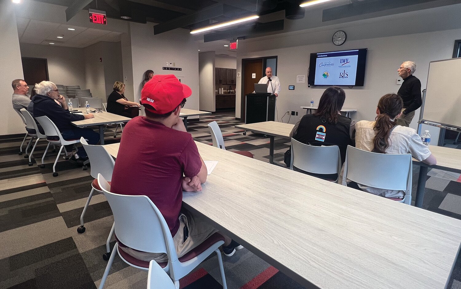 The city conducted a forum for input on public transportation Wednesday at the Fusion 54 building.