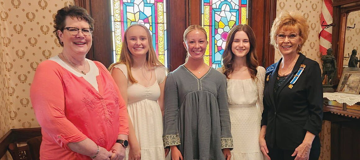 Pictured, from left, are Melody Davis, Ava Nunan, Celeste Moore, Evelyn Zachary and Michele Borden.