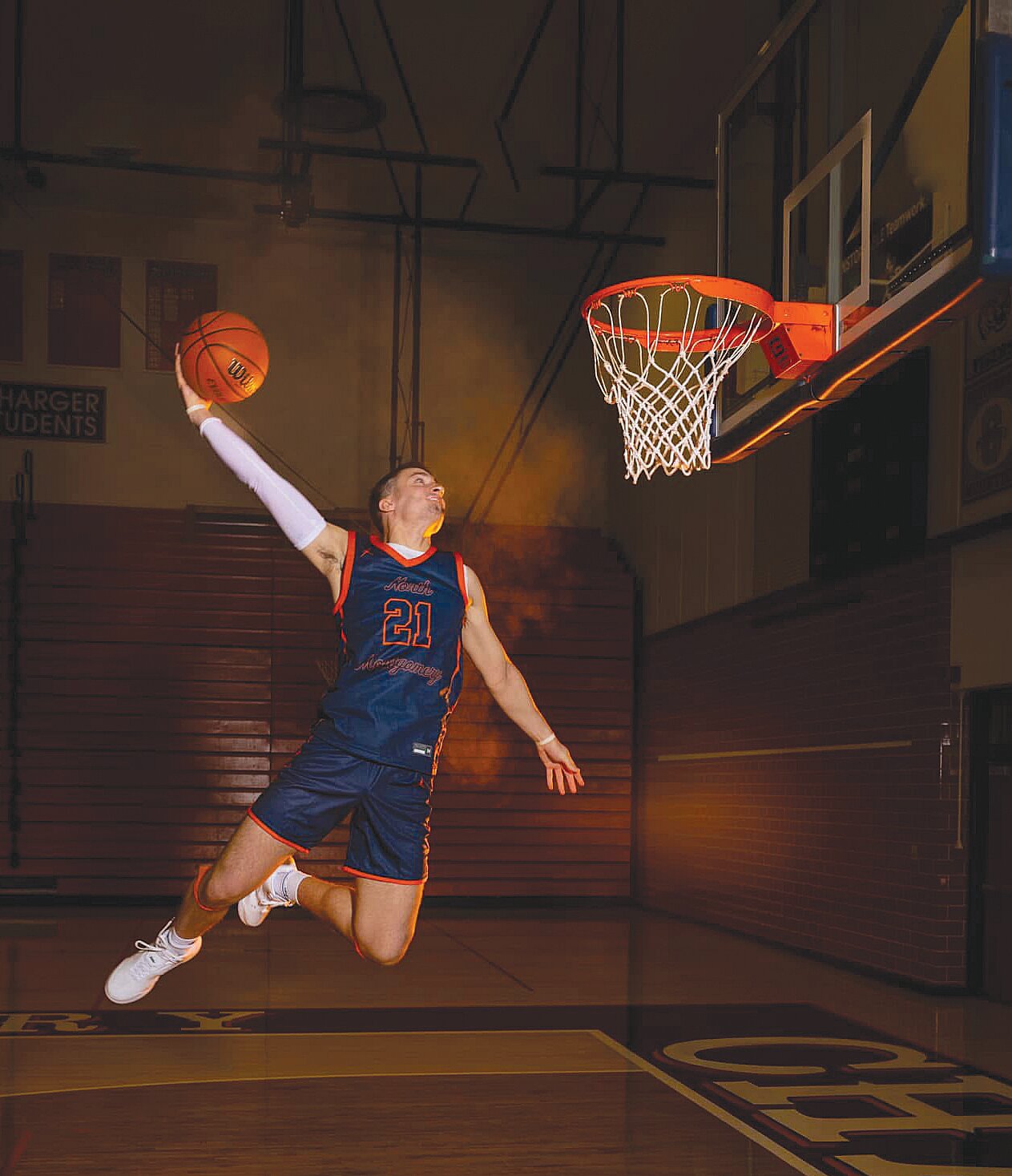 Kelby Harwood is the 2025 Journal Review Boys Basketball Player of the Year.