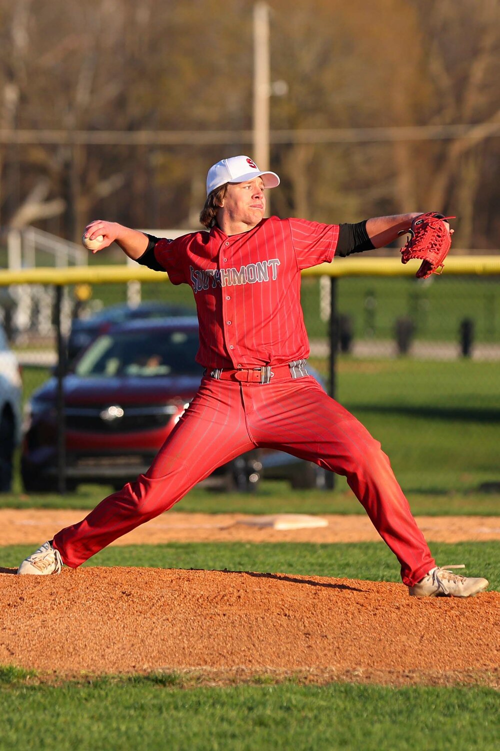 Gunnar Shirk of Southmont was the winning pitcher against Covington. He threw five innings: 3 R, 0 E R, 5 H, 8 K.