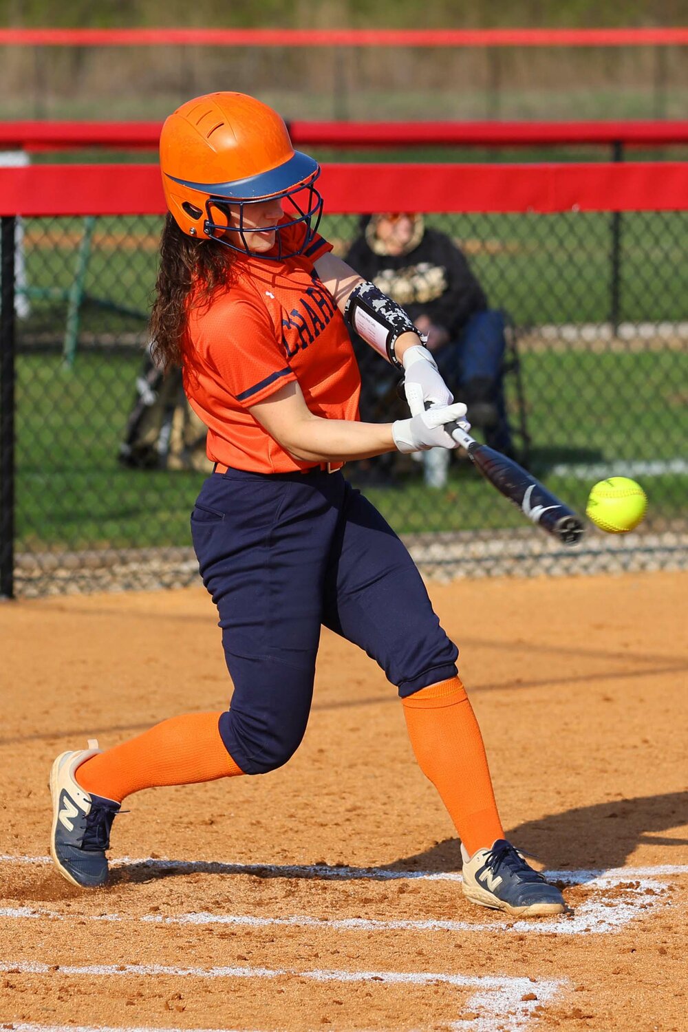 Ella McManomy of North Montgomery - batting