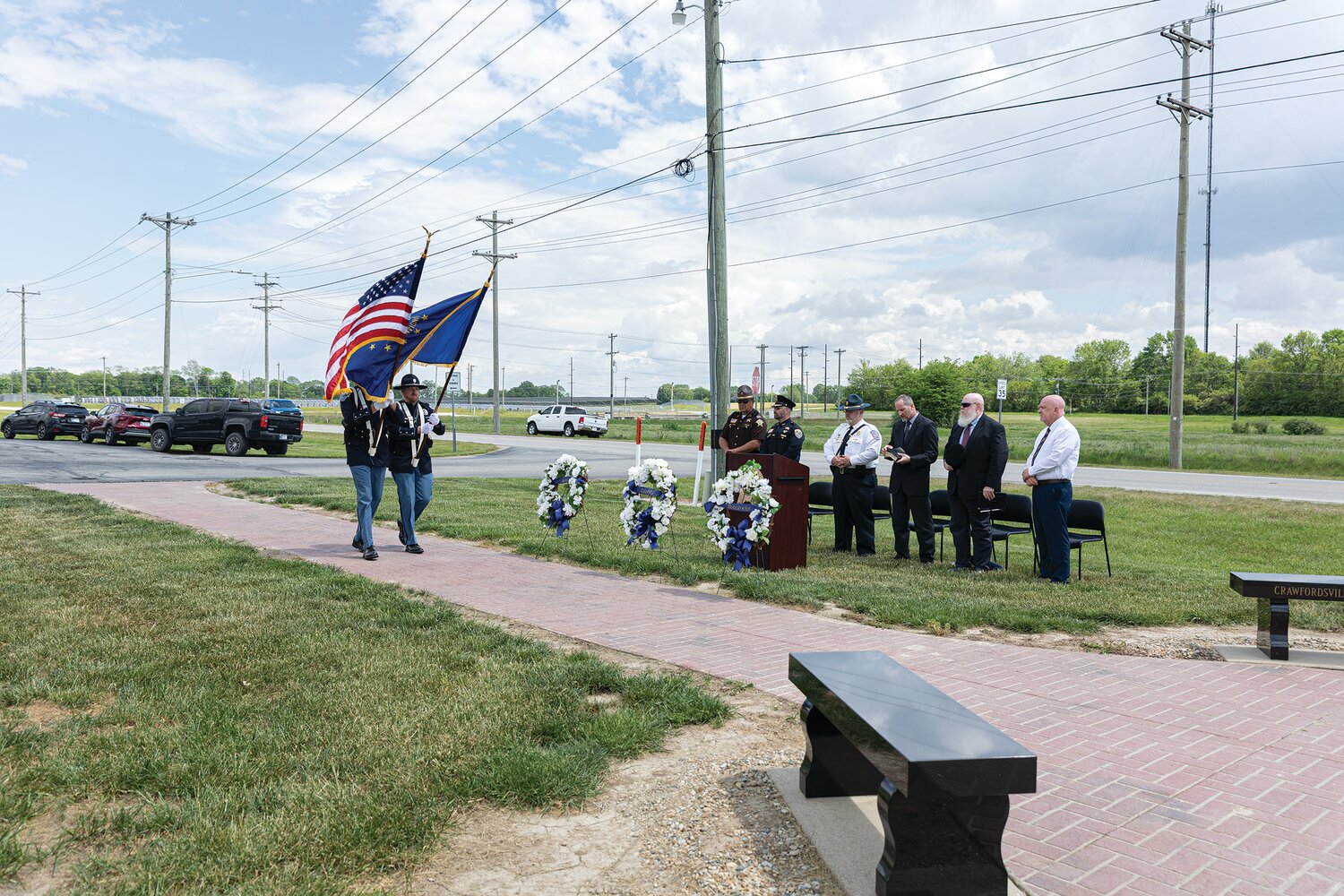 In honor of those fallen in the line of duty, a Police Week Memorial Service was held at the Montgomery County Sheriff's Office on Wednesday afternoon. May 14, 2025