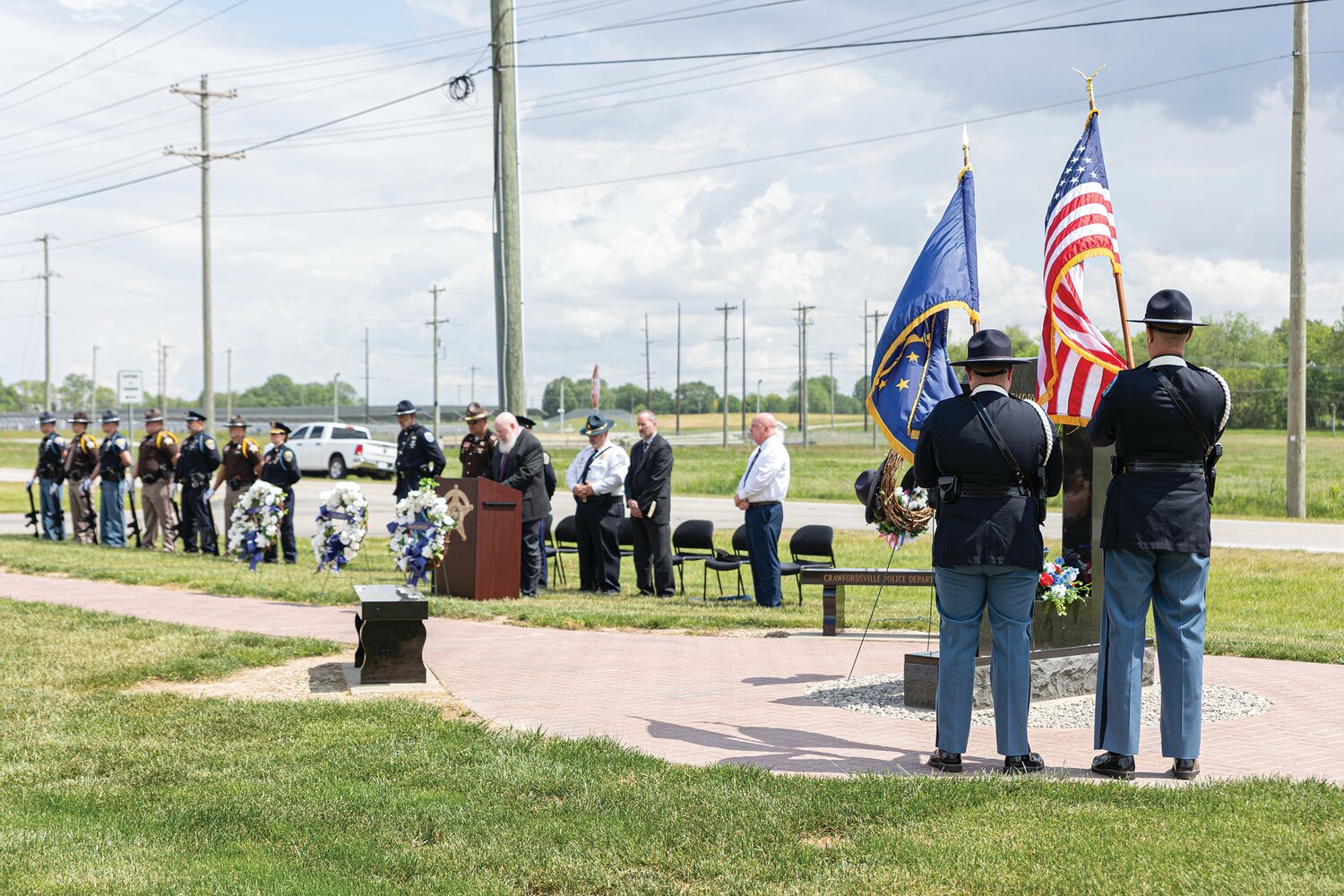 In honor of those fallen in the line of duty, a Police Week Memorial Service was held at the Montgomery County Sheriff's Office on Wednesday afternoon. May 14, 2025