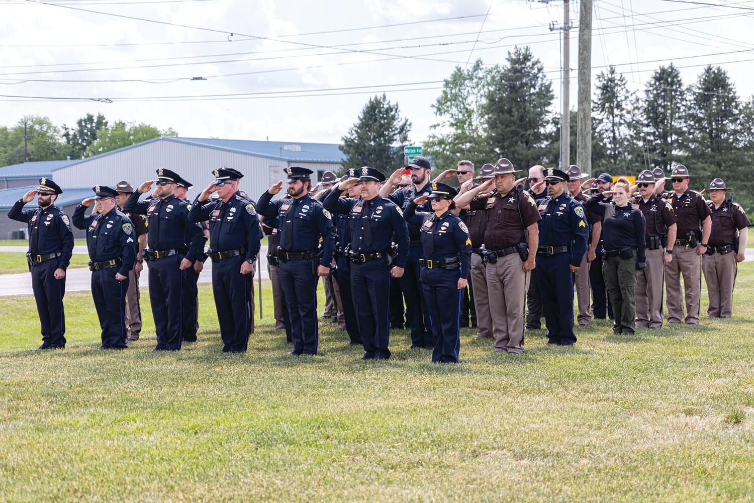 In honor of those fallen in the line of duty, a Police Week Memorial Service was held at the Montgomery County Sheriff's Office on Wednesday afternoon. May 14, 2025