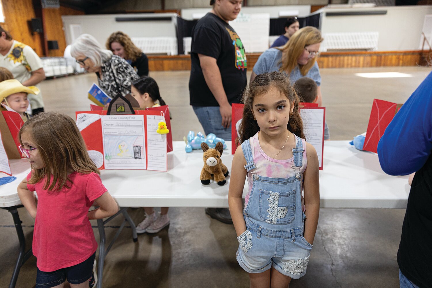 Laura Hose Elementary School students held a County Fair at the 4-H Fairgrounds where they presented an animal of their choice (in the form of plush, figure, doll, etc.) to visitors. May 16, 2025.