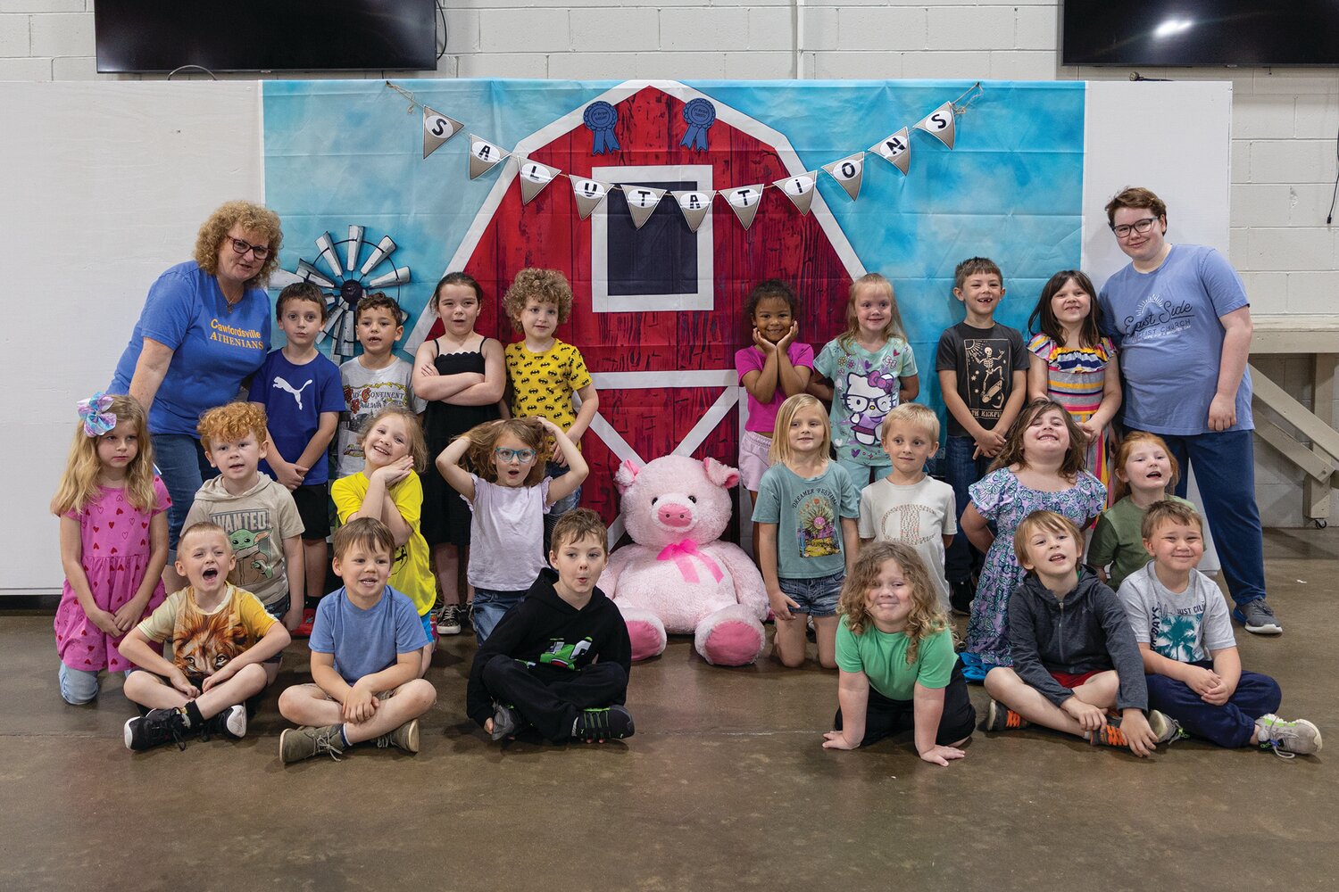 Laura Hose Elementary School students held a County Fair at the 4-H Fairgrounds where they presented an animal of their choice (in the form of plush, figure, doll, etc.) to visitors. May 16, 2025.