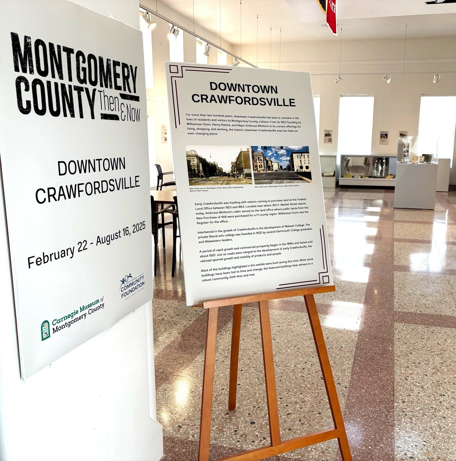 The Then & Now exhibit is on display at the Carnegie Museum through Aug. 30.