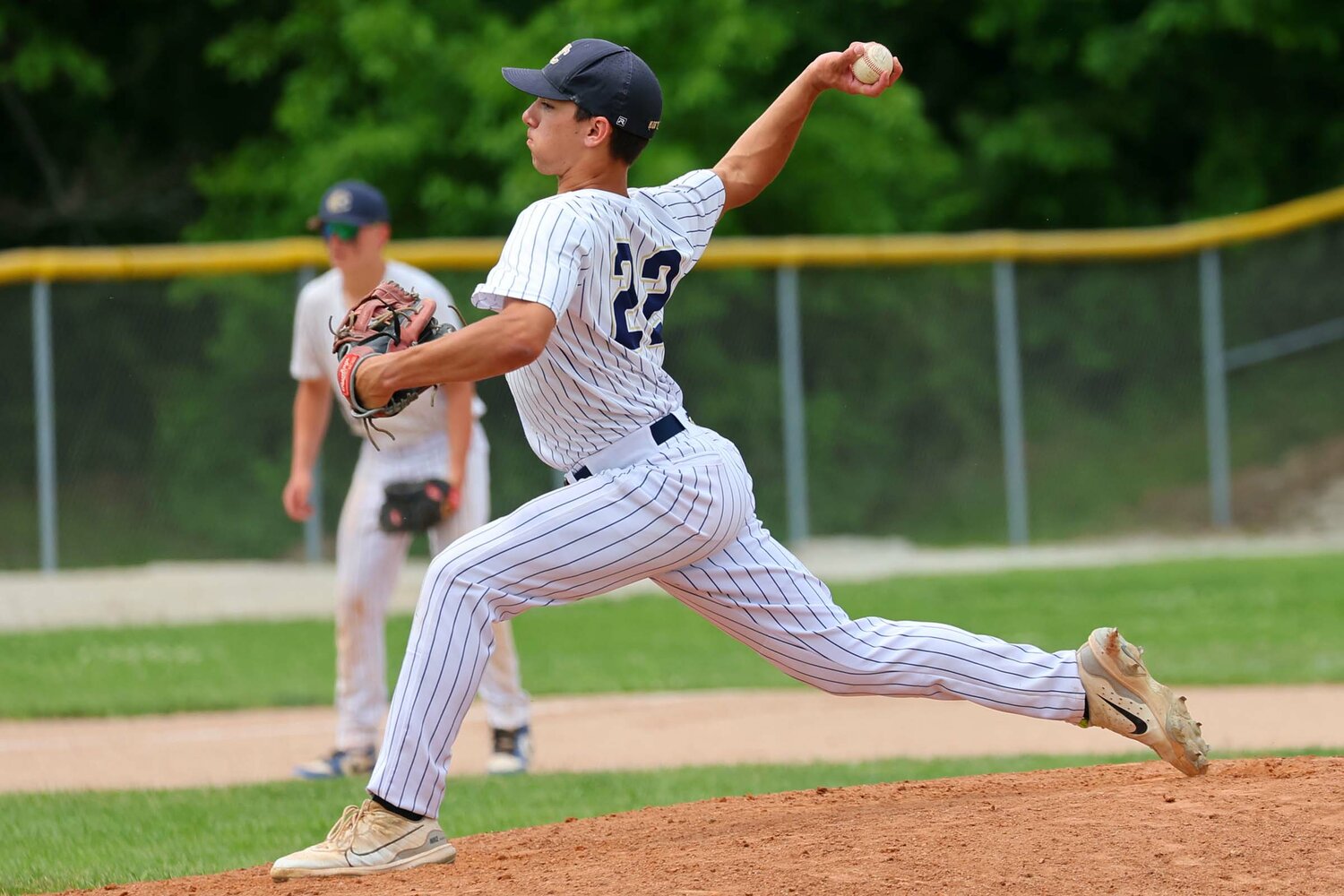Bryson Davis of Fountain Central - pitching
