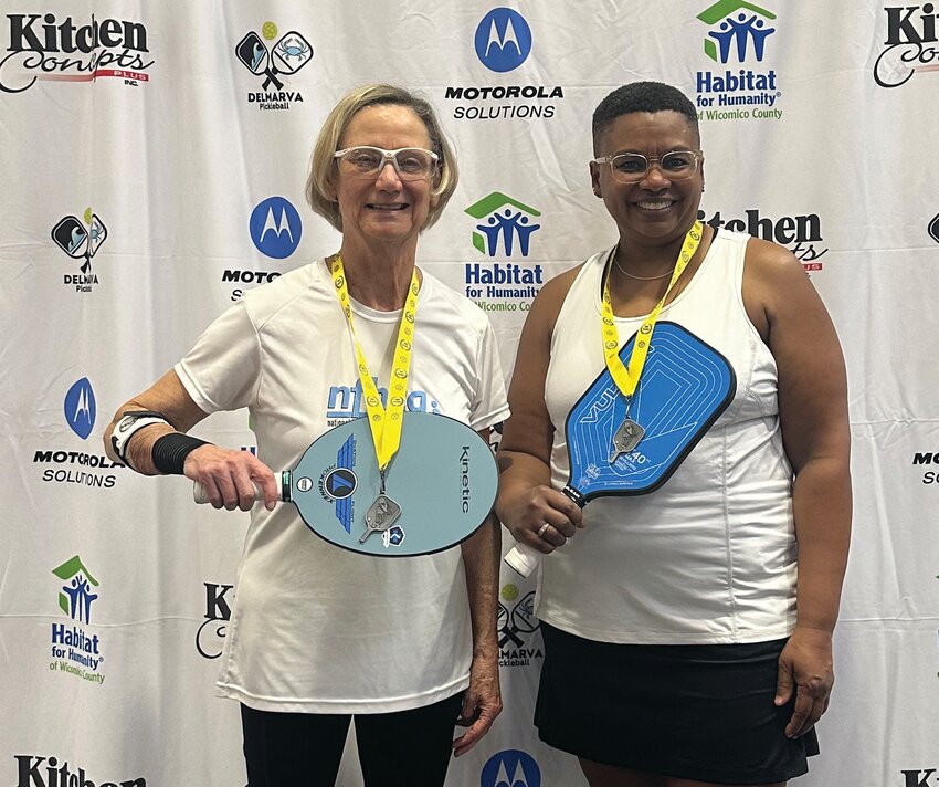 FRUITLAND -- Deborah Bloodsworth and Roxana Walker-Canton participated in the Kitchens for Kitchens Pickleball Tournament which raised money for Habitat for Humanity of Wicomico County. (Courtesy photo)