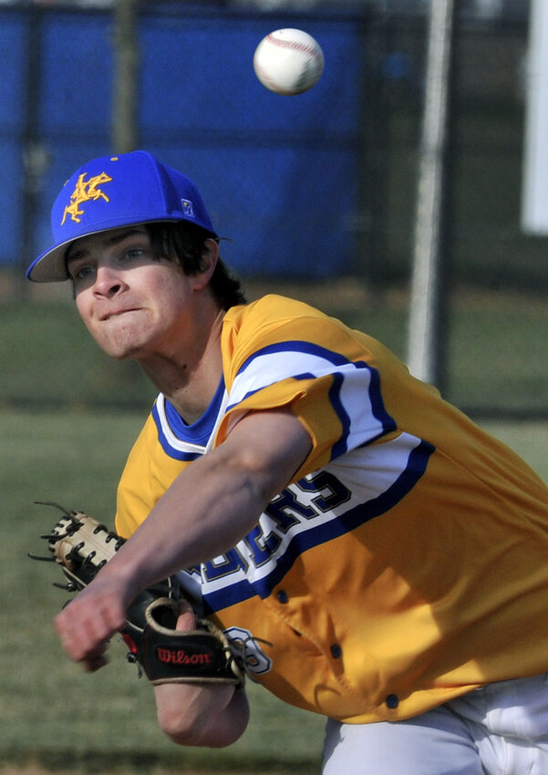 Pitcher Steven Donigan, a junior left-hander, made second-team All-Henlopen North for the Riders last spring. Special to the Daily State News/Gary Emeigh