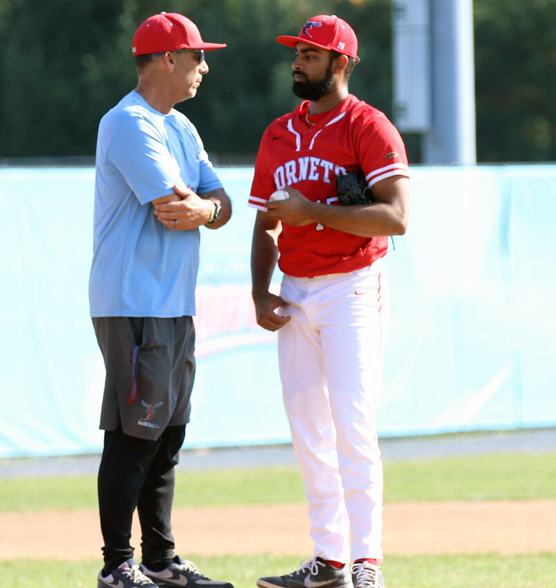 DSU baseball coach J.P. Blandin wants to help the Hornets get to the NEC Tournament for the first time this season. DELAWARE STATE ATHLETICS PHOTO