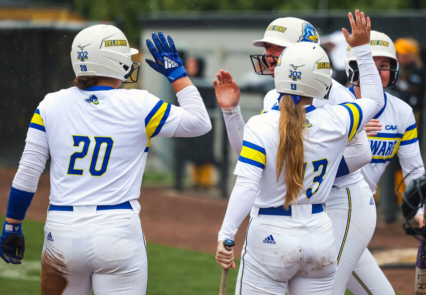 The Delaware softball team has set records for wins in a season and conference wins in a season. DELAWARE ATHLETICS PHOTO.