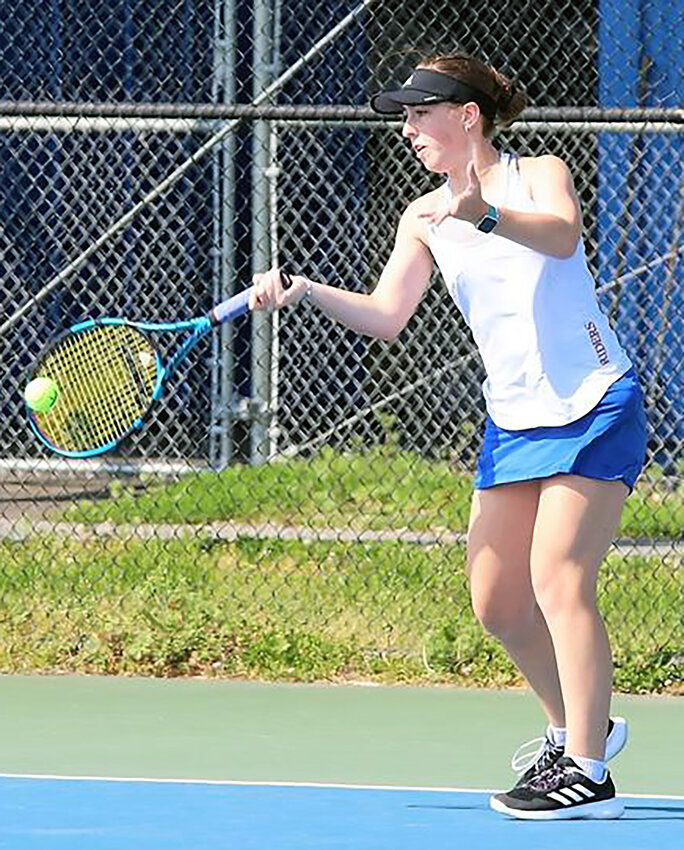 First singles player Gracie Clark reached the DIAA state semifinals last season as a freshman. CAESAR RODNEY SCHOOL DISTRICT PHOTO