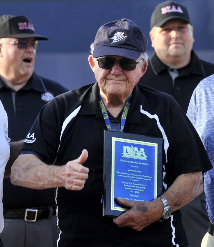 Dover’s Jim Long has been on the DIAA baseball state tournament committee for five decades. SPECIAL TO THE DAILY STATE NEWS/GARY EMEIGH