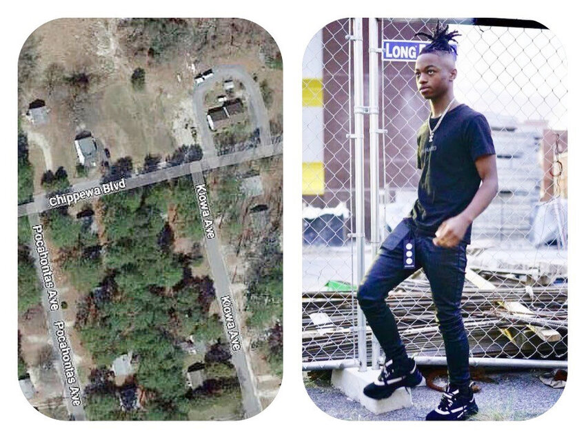 Above left, the multiple shooting scene in west Salisbury. Above right, Xavier Cordei Maddox, 14, of Salisbury, died from a gunshot wound to the head.