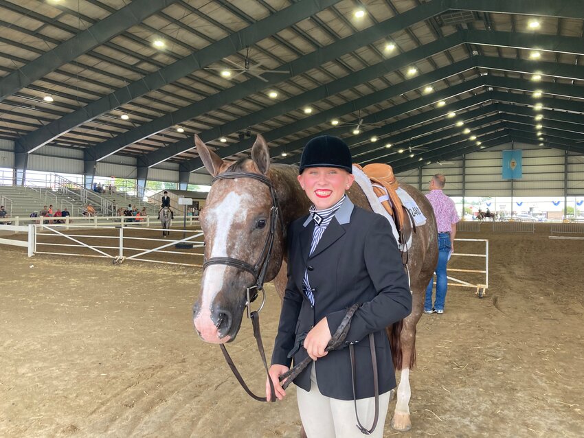Harrington 16-year-old Stephanie Stracher took home four first-place ribbons at the saddle horse competition at the Delaware State Fair on Monday.