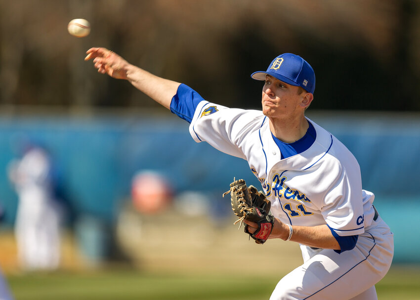Chad Kuhl, who was a standout at both Delaware and Middletown High, has pitched in the Major Leagues for seven seasons. Delaware Sports information photo.