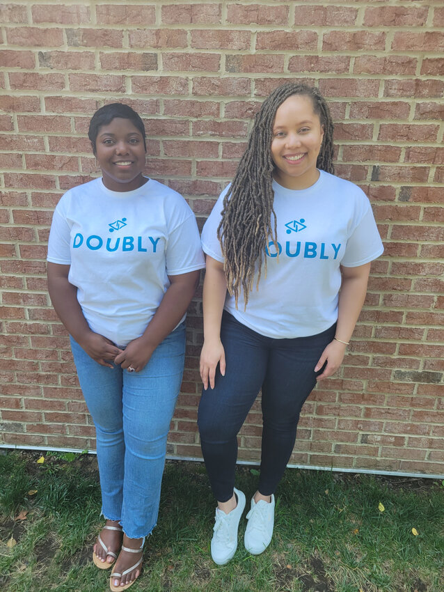 Jonetta White, left, and Mercedes Munn are co-owners of technology small business Doubly.