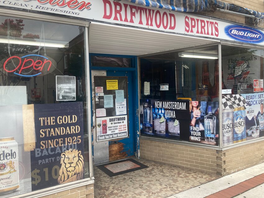 Driftwood Spirits at 153 S. Bradford St. in Dover was condemned by Code Enforcement on Aug. 2.