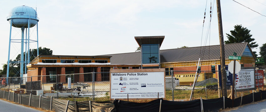 The Millsboro Police Department under construction at Ellis Street and Railroad Avenue should be complete in December.