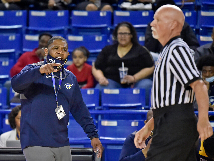 Seaford High boys' basketball coach Vince Evans is proud of the way his players have stepped up to the challenge this season. DAILY STATE NEWS FILE PHOTO.