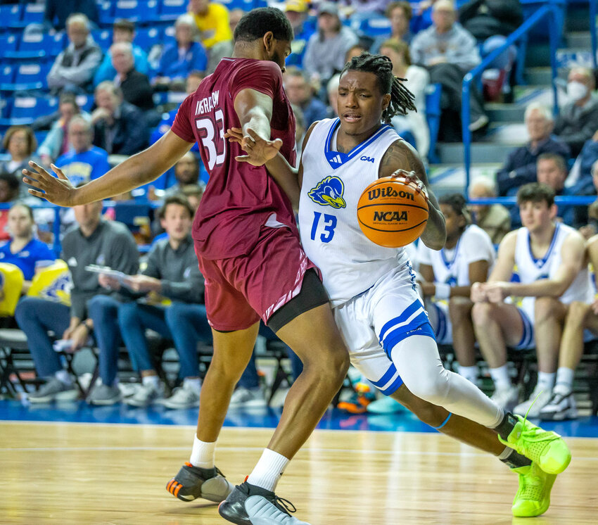 Jyare Davis was a second-team All-CAA pick for the Delaware men&rsquo;s basketball team this past winter. University of Delaware Athletics photo