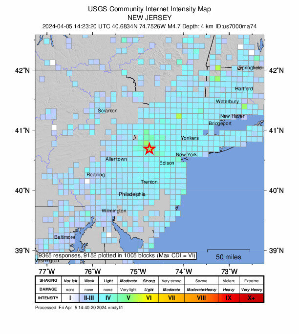 Earthquake, centered near New York City, felt in Delaware | Bay to Bay News