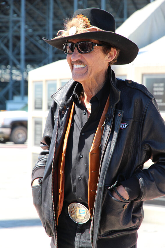 Richard Petty, shown in this 2016 photo at the Monster Monument, won seven races at Dover International Speedway.