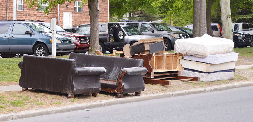 Unwanted items are placed on a curb ahead of a previous Clean Up Week in Seaford. The event is set for May 13-17 this year.