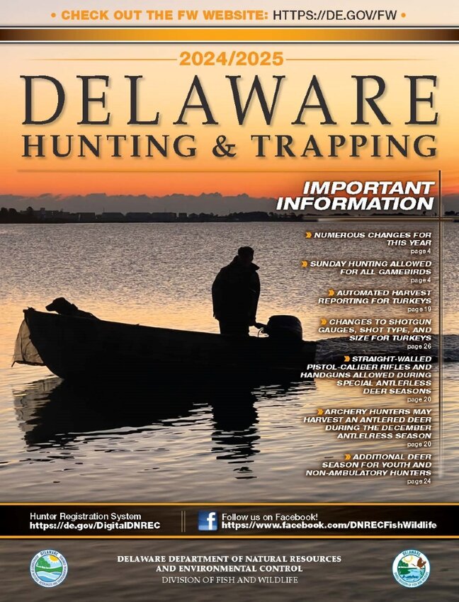 The 2024/2025 Delaware Hunting &amp; Trapping publication is now available.