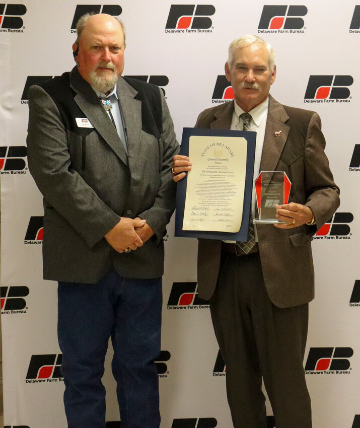 From left, Kent County Farm Bureau President Jim Minner and Delaware Secretary of Agriculture Michael Scuse.