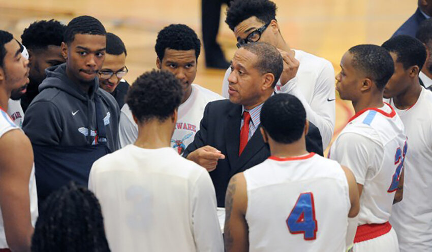Eric Skeeters was Delaware State's head basketball coach from 2018-21. FILE PHOTO.