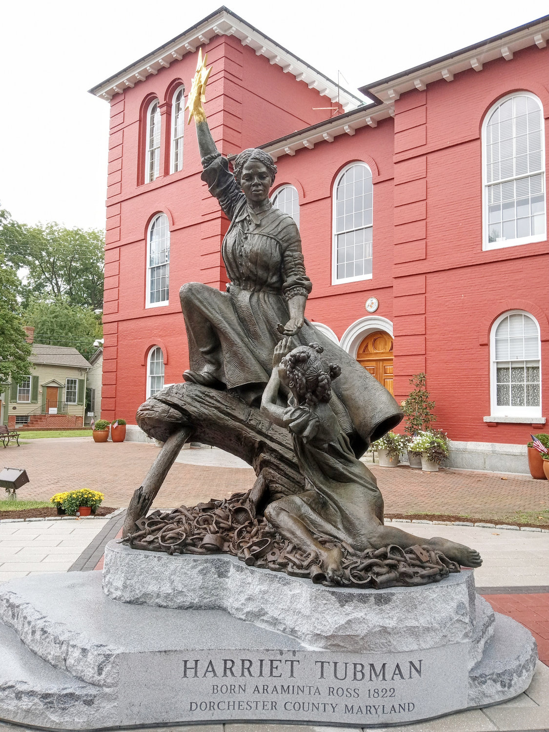 "The Beacon of Hope" by Wesley Wofford was unveiled Saturday at the Dorchester County Courthouse.