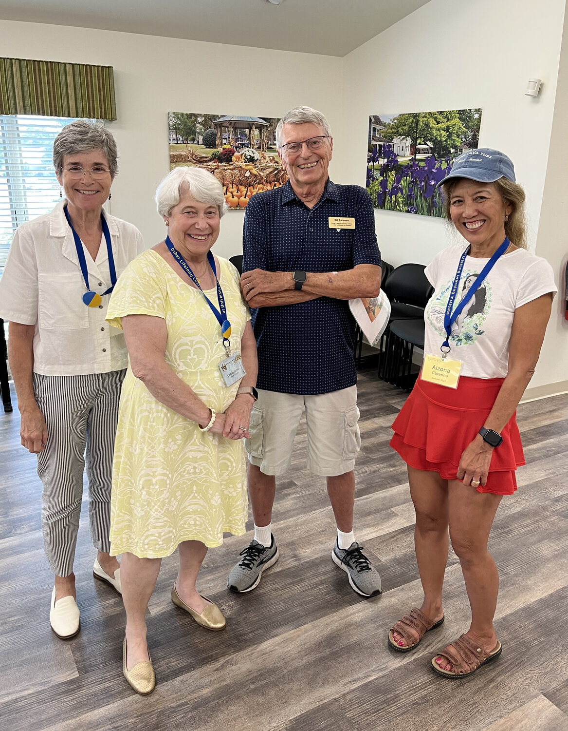 From left, University of Delaware’s Osher Lifelong Learning Institute volunteers and staff from the Lewes and Ocean View programs Trish Dennison, Connie Benko, Bill Ashmore and Cezarina Alzona.