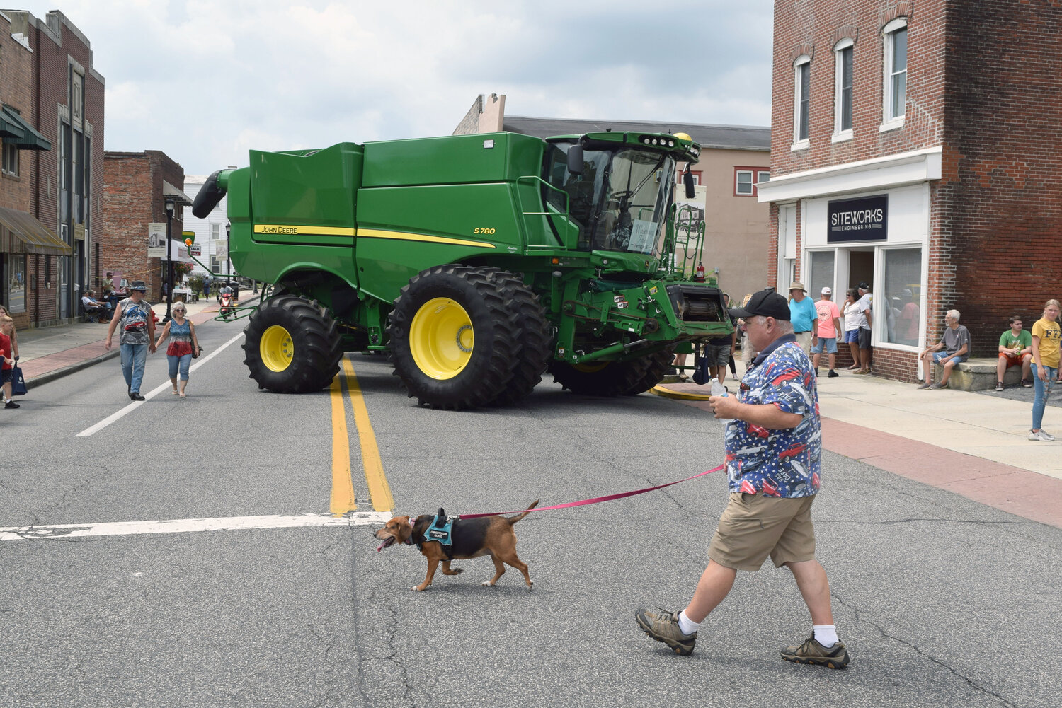 Examples of farm machinery were in downtown Harrington on Saturday for the town's heritage festival.