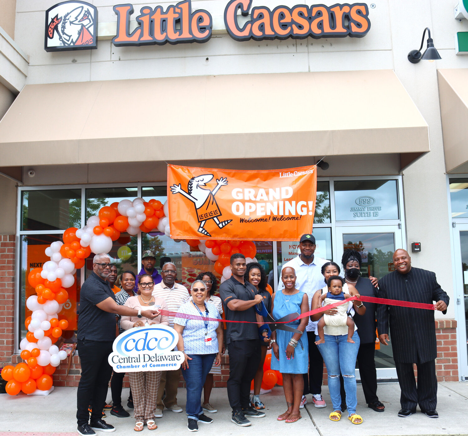 The Central Delaware Chamber of Commerce members and friends joined the Little Caesars Smyrna team and the community to celebrate the grand re-opening of this business under new ownership.