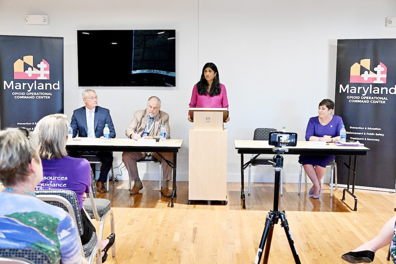 Lt. Gov. Aruna Miller joined Special Secretary of Opioid Response Emily Keller, and local officials in Cambridge for the first of Maryland’s Overdose Action Town Hall Series. During the event, Miller and administration officials heard directly from community members.