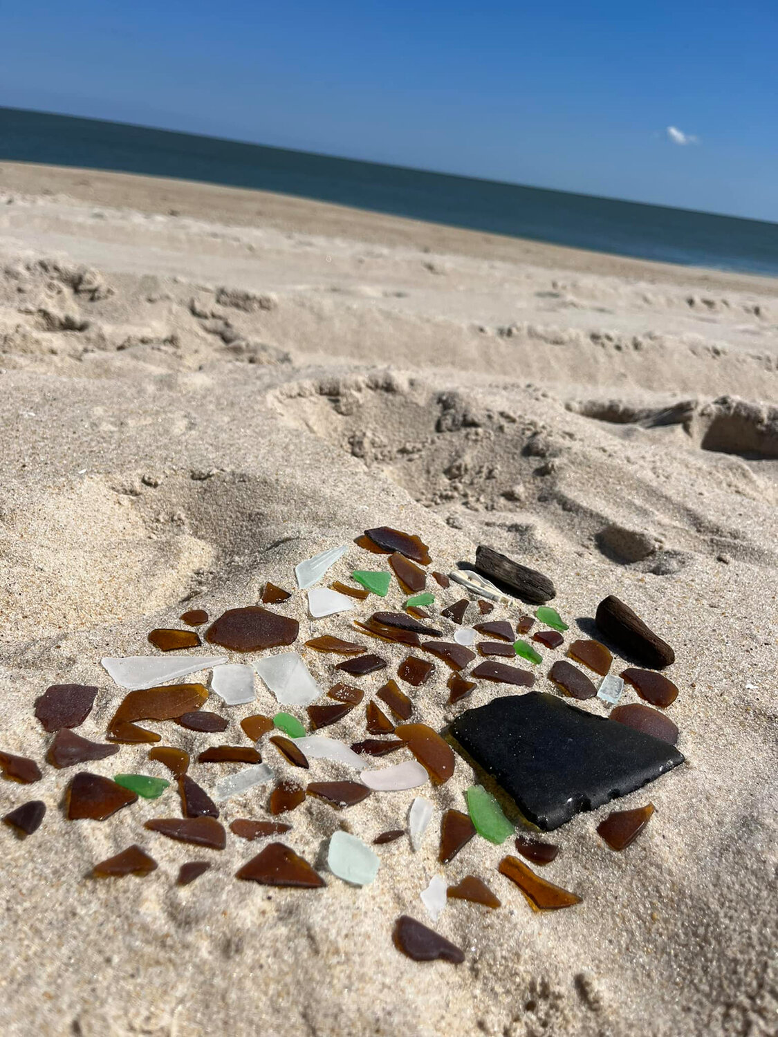Dianne Hendrickson found this sea glass in a couple hours on a Delaware beach.
