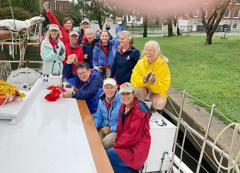 This was the first time Nathan has placed in her home race for many years. The Skipjack Natahn crew included included Jean Knauer, Mary Handley, Pat Johnson, Maureen Smith, Julie Schoch, Renee North, Julia Strong, Kim Stevenson and Mary Angela Martin.